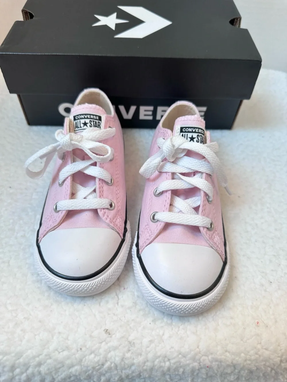 Converse Kids Pink Canvas Sneakers